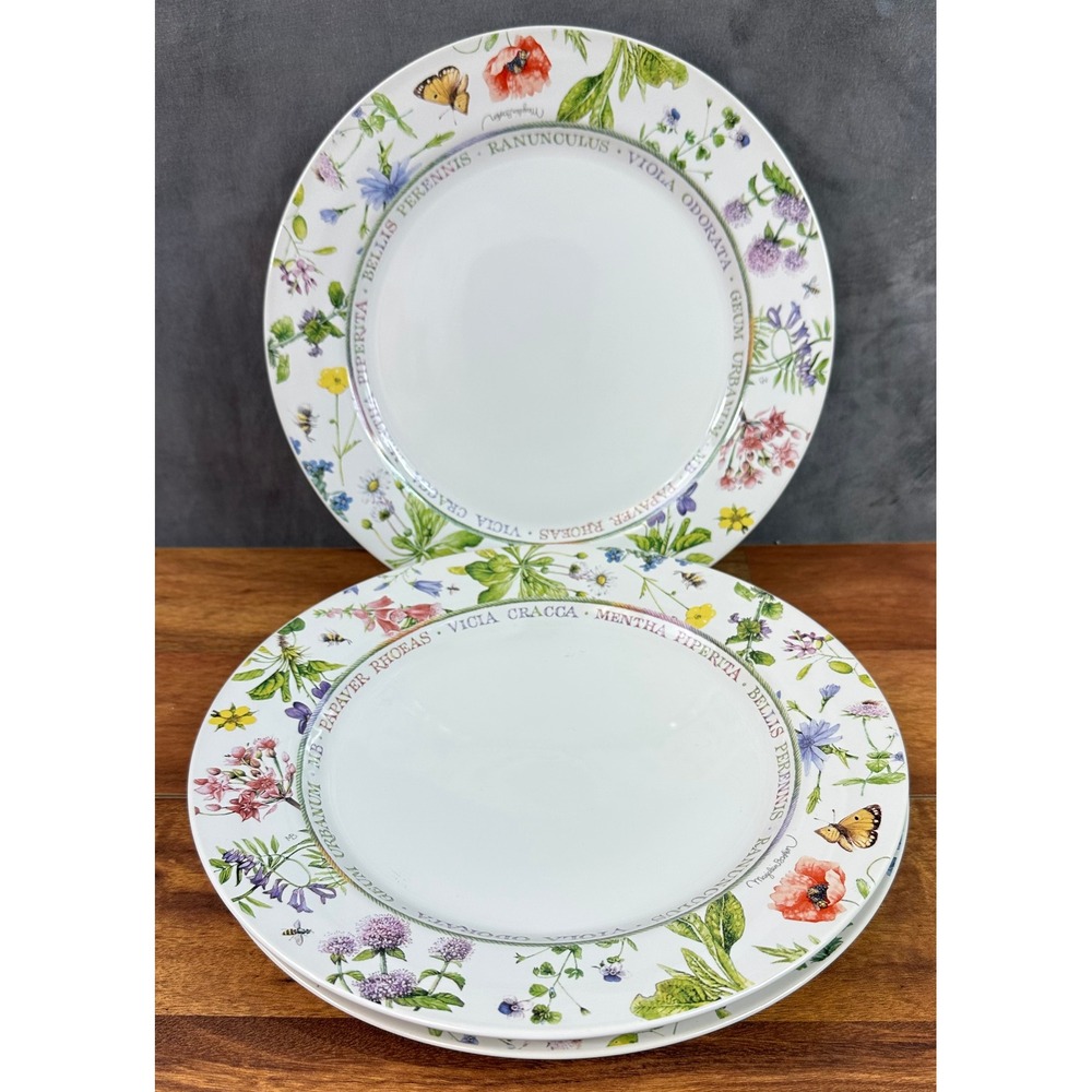 Lot of 3 Wildflower Meadow by Marjolein Bastin for Hallmark Dinner Plates